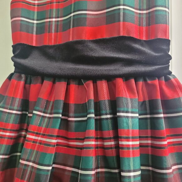 Jayne Copeland plaid holiday dress size 10 girls - Picture 4 of 4